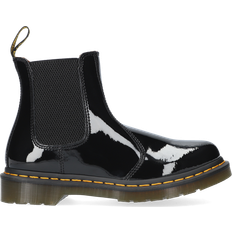 Low Heel - Women Chelsea Boots Dr. Martens 2976 - Black Patent Lamper