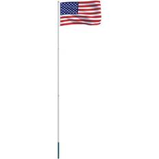 Flagstang 4 meter vidaXL US Flag and Pole 4m