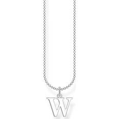 Thomas Sabo Letter W Necklace - Silver