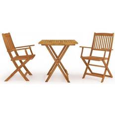 vidaXL 3058257 Juego de comedor de patio, 1 Mesa incl. 2 Sillas