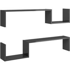 VidaXL Estanterías vidaXL - Estantería de Pared 100cm 2pcs