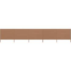 Beige Sidemarkiser vidaXL 5-panel Wind Screen 210x80cm