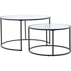 Transparent Bord Sky Furniture Tove Sofabord 80x80cm