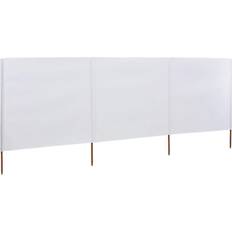 Hout Zijluifels vidaXL 3-panel Wind Screen