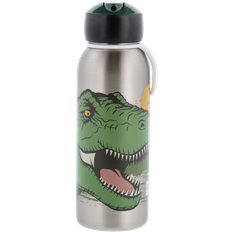 Zilver Babyflessen Mepal Dino isoleerfles flip-up 350ml