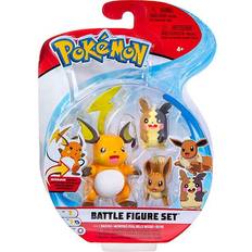 Pokemon battle figures Pokémon Battle Figures Set Raichu Morpeko Eevee