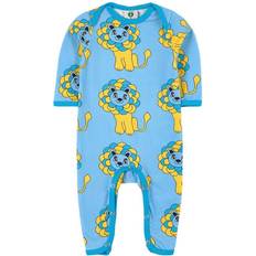 Småfolk Body Suits with Lion - Blue Grotto (14-4015)