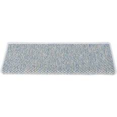 Cotton Stair Carpets vidaXL 326886 15-pack Blue 25x65cm