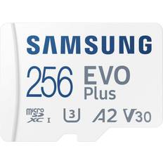 Schede di Memoria & Chiavette USB Samsung Evo Plus microSDXC Class 10 UHS-I U3 V30 A2 130MB/s 256GB +Adapter