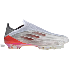 Adidas Slip-On Soccer Shoes Adidas X Speedflow+ AG - Cloud White/Iron Metallic/Solar Red