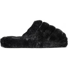 Lopsey Faux Fur Mule - Black