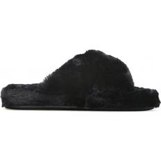 Ted Baker Damen Schuhe Ted Baker Lopply Faux Fur Cross Over - Black