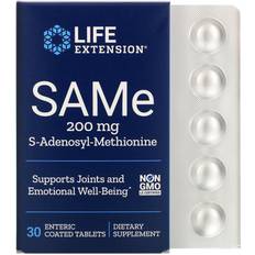 L-Metioniini Lisäravinteet Life Extension SAMe 200mg