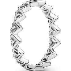 Pandora Freehand Hearts Ring - Silver