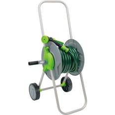 Green Hose Hanger Sets Draper Garden Hose Trolley Kit 15m