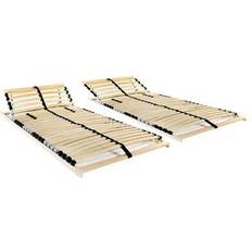 vidaXL 28 Ribbed Base 2-pack Sängram 80x200cm