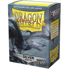 Dragon Shield Matte Non Glare Silver 100 Standard Sleeves