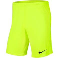 Jalkapallo - Vihreä Shortsit Nike Miesten Park III Shorts - Keltaiset