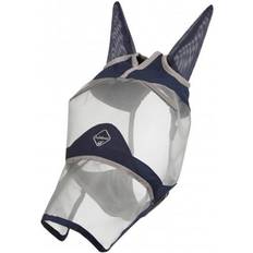 LeMieux Masque anti-mouches pour cheval ArmourShield Pro Bleu