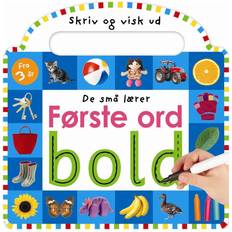 Skriv og visk ud De små lærer - Skriv og visk ud - Første ord (Indbundet, 2020)
