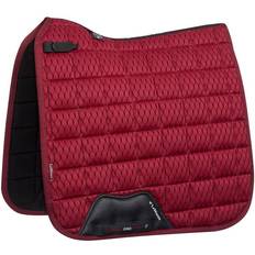 LeMieux Tapis de dressage pour cheval Carbon Mesh Rouge