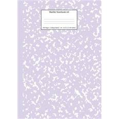 Marble Notebook A4: Lilac Purple College Ruled Journal (Hæftet, 2019)