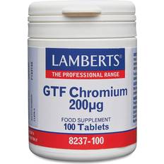 Chromium Vitamins & Minerals Lamberts GTF Chromium 200µg 100 pcs