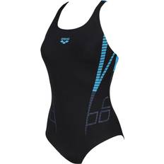 3XL Maillots de bain Arena Shiner Pro Swimsuit - Black/Turquoise