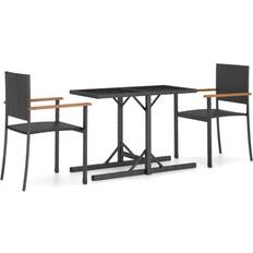 vidaXL 3072442 Ensemble repas de patio, 1 Table incluse 2 Chaises