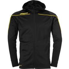 Uhlsport Stream 22 Track Hood Jacket Unisex - Black/Lime Yellow