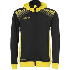 Calcio Giubbotti Uhlsport Goal Tec Hood Jacket Men - Black/Lime Yellow