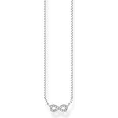 Thomas sabo halsband infinity Thomas Sabo Infinity Necklace - Silver/Transparent