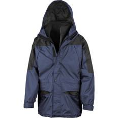 Drawstring - Men Outerwear Result Alaska 3-In-1 Jacket - Navy/Black