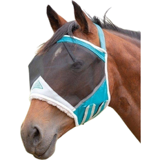 Shires Vliegenmasker voor paarden van fijn gaas zonder oren FlyGuard Pro Noir