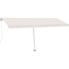vidaXL Tenda Da Sole Manuale Autoportante 500x300 cm Crema