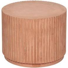 Orange Siddepuffer Broste Copenhagen Rillo Siddepuf 42cm
