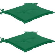 vidaXL 2-pack Stolsdyna Grön (50x50cm)