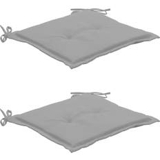 vidaXL 2-pack Cojín de silla Gris (50x50cm)