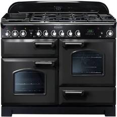 110cm Gas Cookers Rangemaster CDL110DFFCB/C Classic Deluxe 110cm Dual Fuel Charcoal Black