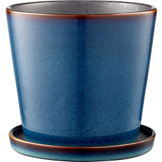 Bitz Flower Pot with Saucer ∅5.512"