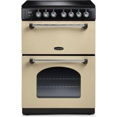 4 Burners Ceramic Cookers Rangemaster CLA60ECCR/C Beige, Chrome