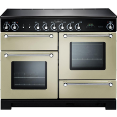 Rangemaster 110cm Ceramic Cookers Rangemaster KCH110ECCR/C Kitchener 110cm Electric Ceramic Beige, Chrome