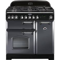 Rangemaster CDL90DFFSL/C Classic Deluxe 90cm Dual Fuel Chrome, Grey