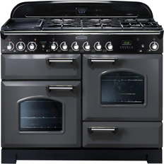 110cm Gas Cookers Rangemaster CDL110DFFSL/C Classic Deluxe 110 Dual Fuel Chrome, Grey