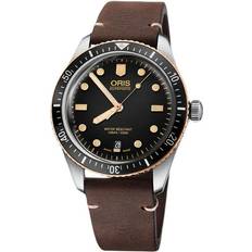 Oris divers sixty Oris Divers Sixty-Five (73377074354LSDARKBROWN)