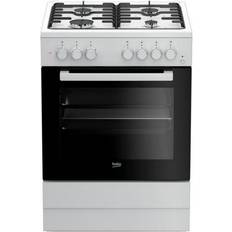 60cm - Blanc Cuisinières à gaz Beko FSE62110DW Blanc