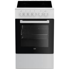 50.0 cm Cuisinières Beko FSS57000GW Blanc, Noir