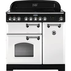 Cookers Rangemaster CDL90EIWH/C Classic Deluxe 90cm Electric Induction White