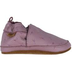 Purple Indoor Shoes En Fant Leather Soft Shoe - Toadstool