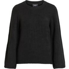 Object Collector's Item Balloon Sleeved Knitted Pullover - Black